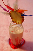 Tropical pineapple cocktail in a glass