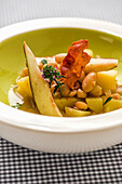 Pear, bean and bacon stew