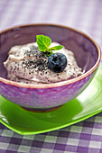 Quark and poppy seed mousse