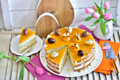 Easter apricot and bumbleberry tart