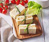 Sandwiches with tamago (egg dip)