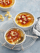 Ginger crème brûlée with caramelised sugar