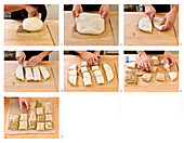 Prepare rolls with seeds and grains