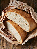 Farmhouse bread halved