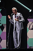 Xoel Lopez, winner of the Best Pop Album Award at the MIN Independent Music Awards 2024, Zaragoza, Spain