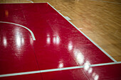 The Harlem Globetrotters perform at the Prince Felipe Pavilion in Zaragoza, Spain