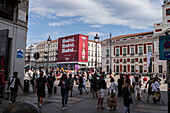 Straßen von Madrid während des San Isidro-Festes