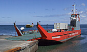 Transmarchilay ferry boats at Chaco after crossing the Chacao Channel from the Chilean mainland from Pargua.