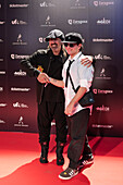 Flamenco artist Miguel Campello on the red carpet at the MIN Independent Music Awards 2024, Zaragoza, Spain