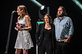 Zahara, winner of the award for best Artist, at the MIN Independent Music Awards 2024, Zaragoza, Spain