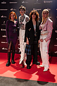 Ginebras Indie Rock band on the red carpet at the MIN Independent Music Awards 2024, Zaragoza, Spain