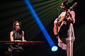 Valeria Castro, winner of the awards for Best Emerging Artist and Best Roots Music Album, performs live at MIN Independent Music Awards 2024, Zaragoza, Spain