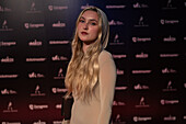 Sängerin und Komponistin Maria Hein auf dem roten Teppich bei den MIN Independent Music Awards 2024, Zaragoza, Spanien