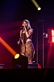 Alba Reche, winner of the awards for Song of the Year, Best Electronic Recording and Best Musical Production, performs live at the MIN Independent Music Awards 2024, Zaragoza, Spain