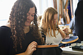 Women Working at Embroidery Design Studio