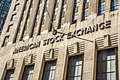 American Stock Exchange Building, exterior view, Financial District, New York City, New York, USA
