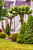 LOURDES - JUNE 15,2019 : Statue of saint Therese of child Jesus