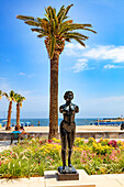 Banyuls-sur-Mer - July 21,2019: View of a sculpture of Maillol,Pyrenees-Orientales,Catalonia,Languedoc-Roussillon,France