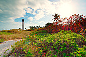 USA. Florida. Miami. Key Biscayne. Bill Baggs Cape Florida State Park. Leuchtturm.