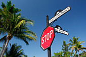 USA. Florida. Naples. Downtown. Residential district. Road signs.