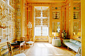 France. Seine et Marne. Castle of Vaux le Vicomte. The games room.