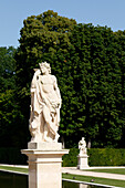 Frankreich. Seine und Marne. Schloss von Vaux le Vicomte. Die Gärten. Statuen.
