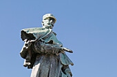 La France. Paris. 7. Bezirk. Les Invalides. Statue des Marschalls Gallieni (unbekannter Bildhauer).
