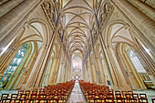 France. Normandy. Department of Manche. Coutances. Cathedral. The nave.