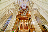 France. Normandy. Department of Manche. Coutances. Cathedral. The organ.