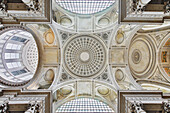 France. Paris. 5th district. The Pantheon. Ceilings and dome.