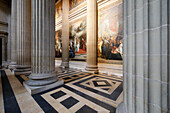 Frankreich. Paris. 5. Bezirk. Das Pantheon. Gemälde Die Krönung von Karl dem Großen von Henry Leopold Levy.