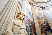 Frankreich. Paris. 5. Bezirk. Das Pantheon. Skulptur, die General Hoche darstellt, von Jules Dalou.