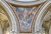 France. Paris. 5th district. The Pantheon. The ceilings. Painting Justice.