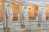 France. Paris. 7th district. Hotel invalid. Army museum. Napoleon's tomb. Sculptures representing the 12 allegories of victory,by Jean-Jacques Pradier.