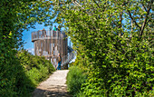 France,Arcachon Bay,Teich ornithological park,observation tower