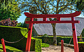 France,Perigord Noir,Dordogne,Jardins du Manoir d'Eyrignac (Historical Monument),Japanese Torii