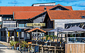 France,New Aquitaine,Landes,Saint-Julien-en-Born,restaurants and pubs behind the dune of the Contis beach