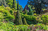 Frankreich,Perigord,Dordogne,Cadiot Gardens in Carlux (Gütesiegel „Bemerkenswerter Garten“),Formschnittgewächse