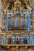 Spanien,Rioja,Briones mittelalterliches Dorf (Schönstes Dorf Spaniens),Orgel der Kirche Saint Juan de Gaztelugatxe (18. Jahrhundert) Jakobsweg