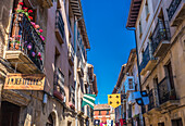 Spain,Rioja,Briones medieval village (Most beautiful village in Spain),street with old houses (Saint James way)