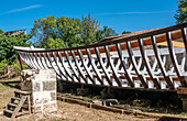 France,Gironde,Entre-deux-Mers,"Tramasset" shipyard on the banks of the Garonne at Le Tourne