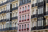 France,Paris,75,5th arrondissement,rue Lagrange,facade of old buildings