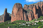 Spanien,Aragon,Provinz Huesca,Riglos,los mallos de Riglos