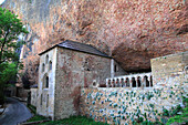 Spain,Aragon,Province of Huesca,Jaca,San Juan de la Pena monastery,the cloister