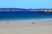 Frankreich,Bretagne,Departement Finistere (29),Halbinsel Crozon,Telgruc sur mer,der Strand