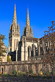 France,Brittany,Finistere department (29),Quimper,Saint Corentin cathedral