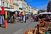 Frankreich,Nouvelle Aquitaine,Lot et Garonne department (47),Nerac,der Markt