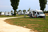 Frankreich,Nouvelle Aquitaine,Charente Maritime (17),Oleron island,Saint Denis d'Oleron,camper area