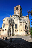 Frankreich,Nouvelle Aquitaine,Vienne department,Chauvigny,mittelalterliche Stadt,Saint Pierre collegiate church