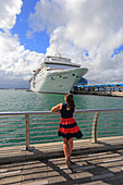 Usa,Porto Rico,San Juan. Cruise ship